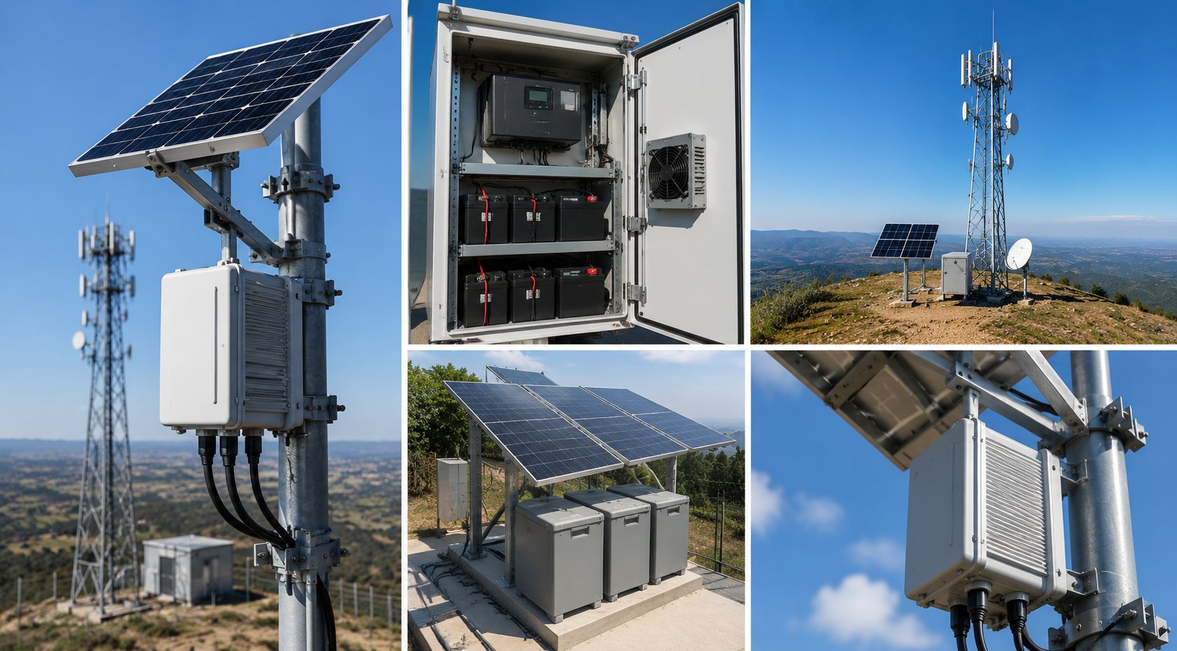 Énergie solaire pour télécoms.